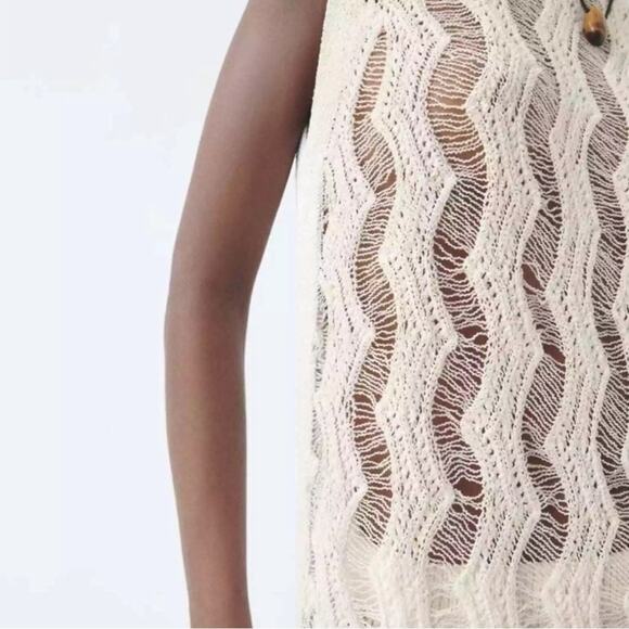 ZARA BLOGGER FAVORITE LONG KNIT TUNIC DRESS - Picture 9 of 14